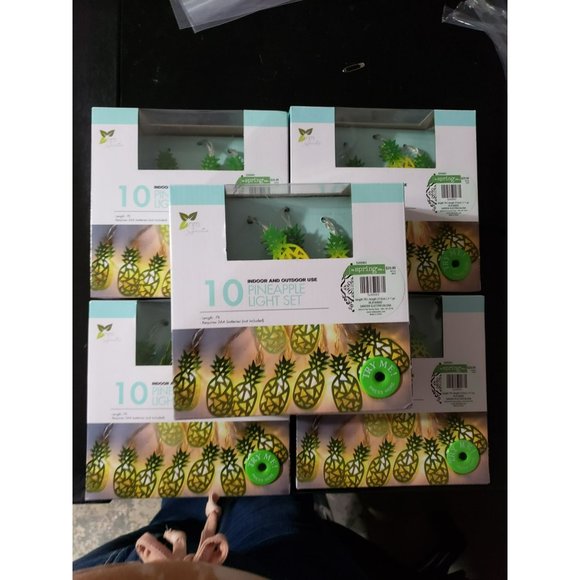 Garden Electric Aloha‎ Pineapple Light Set Outdoor Tropical Lot of 5 - Picture 11 of 11